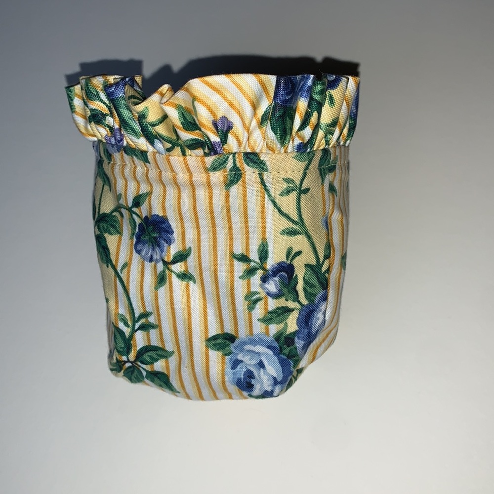 Longaberger Small Basket Liner Rose Trellis